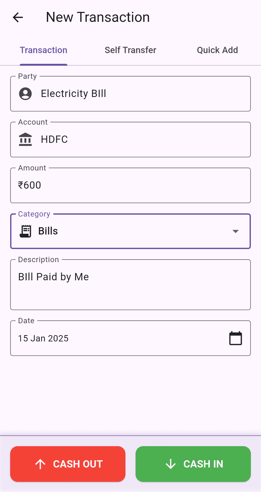 expense tracker dashboard